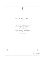 W. A. Mozart Sonata for piano in F major – string quartet