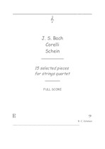 Bach Corelli Schein 15 selected pieces for strings quartet
